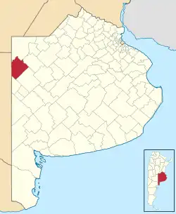 location of Rivadavia Partido in Buenos Aires Province
