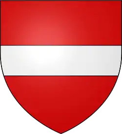 Arms used after Philip I, until Nassau. Based on the arms of Louvain/Perwez.