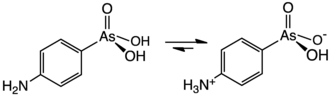 Chemical structure of arsanilic acid