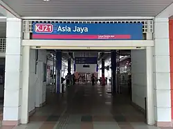 Asia Jaya LRT - Entrance