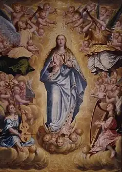 Assumption; 1603–27, 256 × 183&nbsp;cm, Museo de Bellas Artes de Granada.