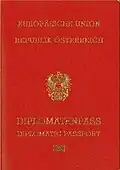 An Austrian diplomatic passport (2006–2014)