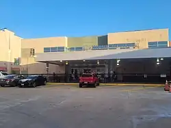 Back entrance of the bus terminal, March 2024