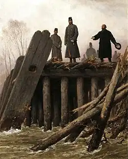 Emperor Franz Joseph at the Taborbrücke