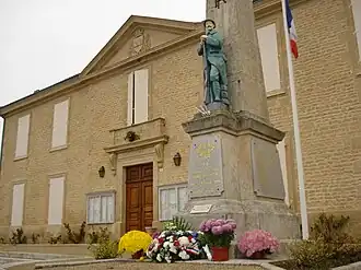 Town hall and war memorial