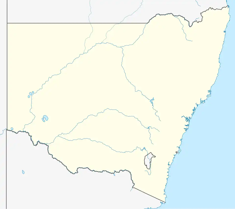Geurie crossing loop collision is located in New South Wales