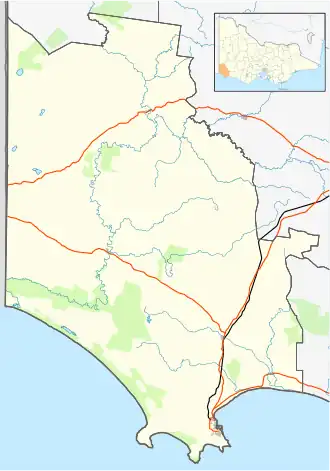 Casterton is located in Shire of Glenelg