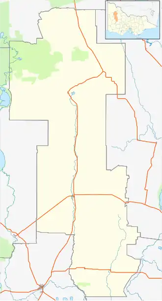 Patchewollock is located in Shire of Yarriambiack