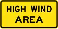 (W8-212) High Wind Area (used in New South Wales)