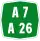 Autostrada A7-A26 marker