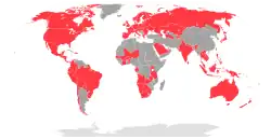 Map of global availability of Google Play Pass