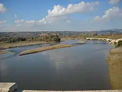Vardar (Axios) river in Greece
