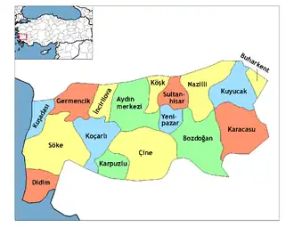 Districts of Aydın