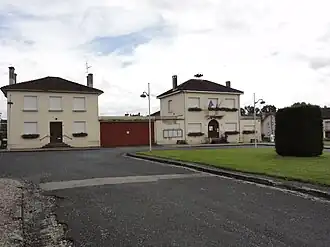 The town hall in Azerailles