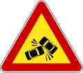Accident ahead - Bosnian-Herzegovinian road sign