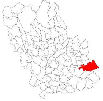 Location in Prahova County