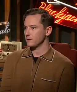 Lewis Pullman during an interview for Bad Times at the El Royale