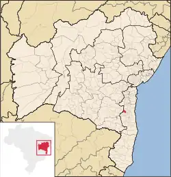 Location of Almadina in Bahia