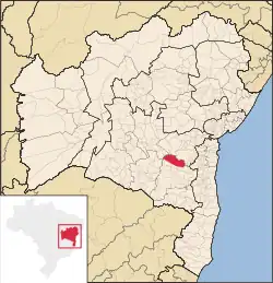 Location in Bahia