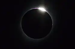 Diamond ring as seen from Grand Teton National Park, Wyoming
