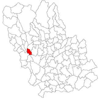 Location in Prahova County