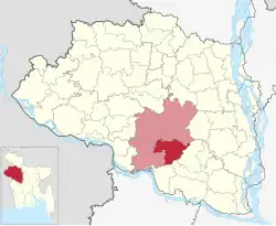 Location of Baraigram Upazila