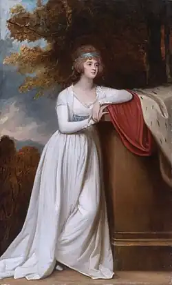 Portrait of his third wife, Barbara, Marchioness of Donegall, by George Romney, 1793