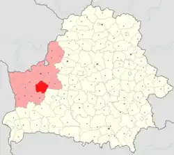 Location of Dzyatlava district