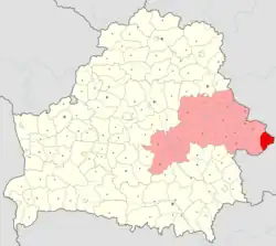 Location of Khotsimsk district