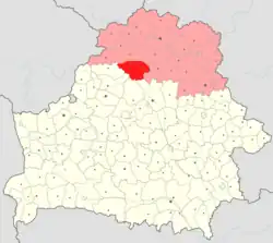 Location of Dokshytsy district