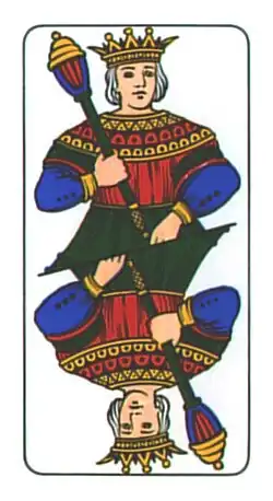 King of clubs (Bergamo pattern)