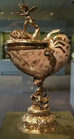 Baroque nautilus cup