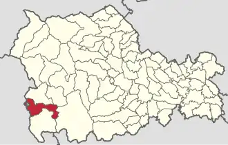 Location in Neamț County