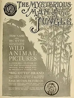 The Mysterious Man of the Jungle advertisement (Moving Picture World, 1914)