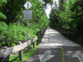 The technical equipment of a bicycle and pedestrian counter next to a cycle path, using an infrared sensor in Burlington