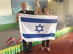 Bishop Armando Cruzem and his wife Joy at their local Day to Praise event in the Philippines, 12 May 2016