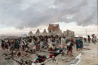 Bivouac after the Battle of Le Bourget, 21 December 1870 (1873)