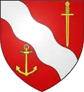 Coat of arms of the De Laet family, granted on 30 November 2004.[11]