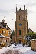 Blockley Church with artificial snow (2016 Christmas Special)