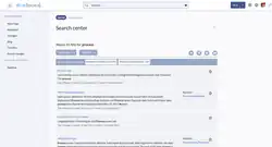 Screenshot of the search engine in BlueSpice 4 (Elasticsearch)