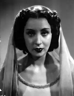 Actress Clara Calamai in a Scene from the 1940 film "Boccaccio"