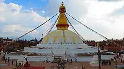 Wide view of Boudha Stupa