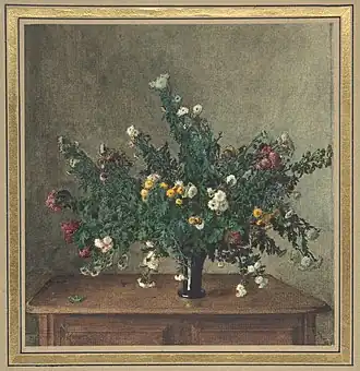 Léon Bonvin - Bouquet of Small Chrysanthemums - Metropolitan Museum of Art 1996.296