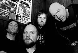 Brainerd in 2008, from left to right: Mike (Magma) Henry, Daniel Dieterich, Jon Chvojicek, Shawn Blackler