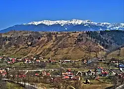 The Bucegi Mountains viewed from Bran