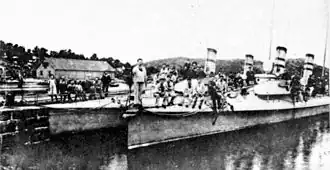 The torpedo boats Brand and Storm at Marvika naval base in 1903