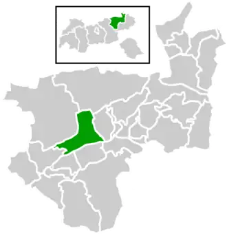 Location within Kufstein district