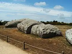 the Great Menhir of Er Grah in Brittany, the largest known single stone erected by Neolithic man, which later fell down