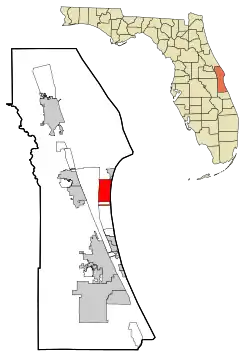 Location in Brevard County and the state of Florida