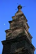 Seven-tier brick pagoda, one of a handful of brick pagodas in the country